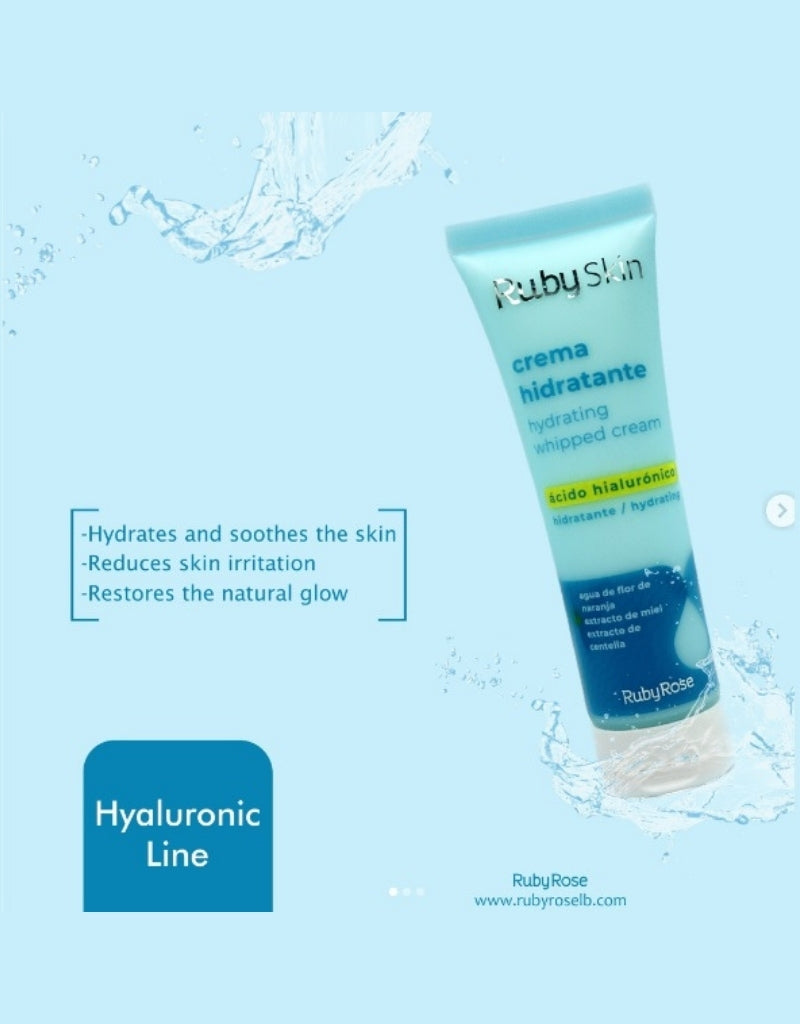 𝗥𝘂𝗯𝘆 𝗥𝗼𝘀𝗲 Hydrating Whipped Cream With Hyaluronic Acid 50 G