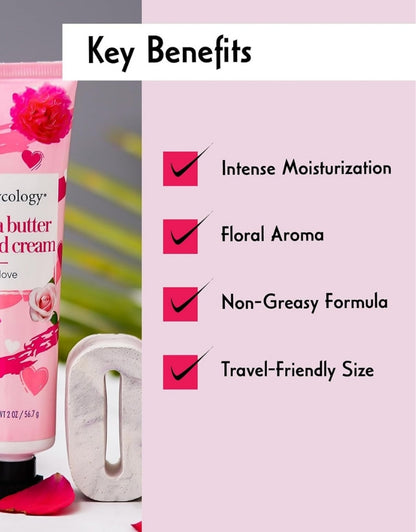 𝗕𝗼𝗱𝘆𝗰𝗼𝗹𝗼𝗴𝘆 Sweet Love Shea Butter Hand Cream 56 G