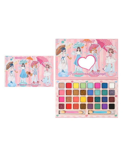 New Children's Day Birthday Colors High Gloss Matte Makeup Eyeshadow Palette Brush