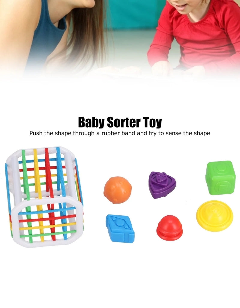 Baby Shape Sorting Toy Safe Soft Educational Training