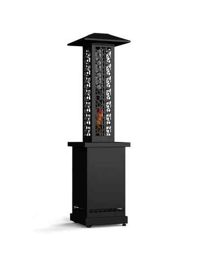 Outdoor Freestanding Stand Square Flame Patio Heater for Garden Use