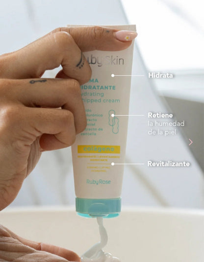 𝗥𝘂𝗯𝘆 𝗥𝗼𝘀𝗲 Hydrating Whipprd Cream With Collagen 50 G