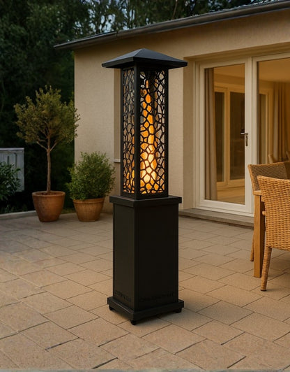 Outdoor Freestanding Stand Square Flame Patio Heater for Garden Use