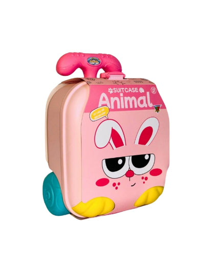 Animal Suitcase with Accessories Different Color