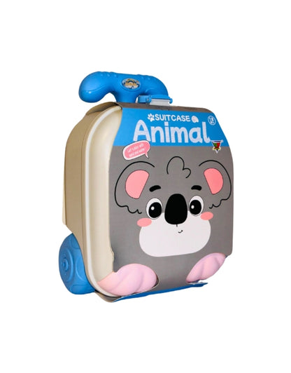 Animal Suitcase with Accessories Different Color