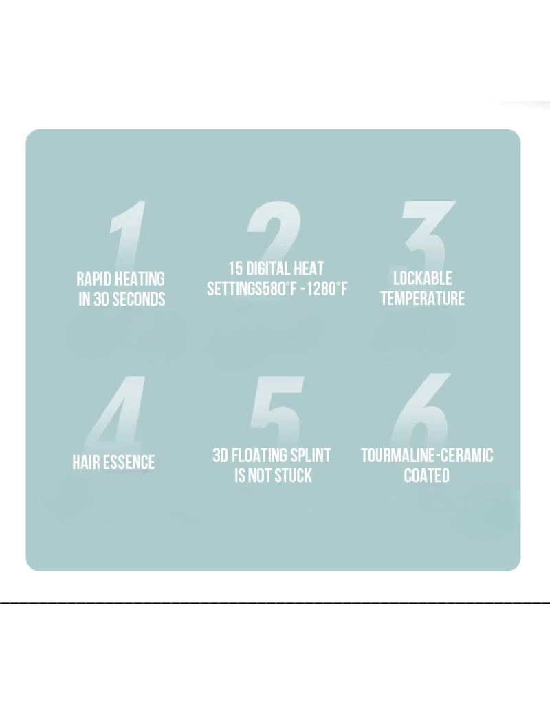 مكواة فرد الشعر الاحترافية EN-3856 مع شامبو وسيروم للشعر التالف