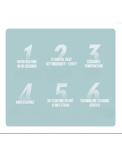 مكواة فرد الشعر الاحترافية EN-3856 مع شامبو وسيروم للشعر التالف