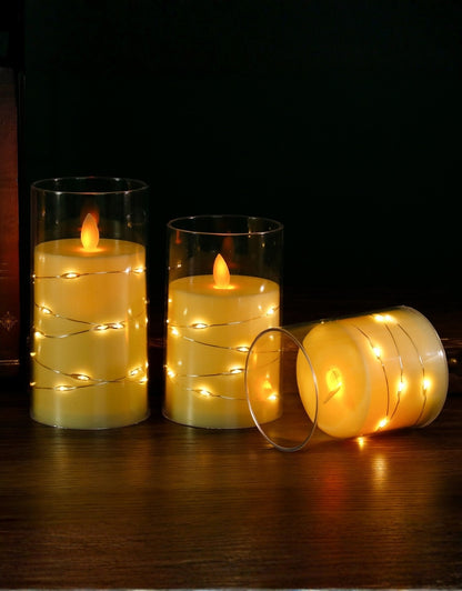 Wavy Flame Lights with Flameless Candles
