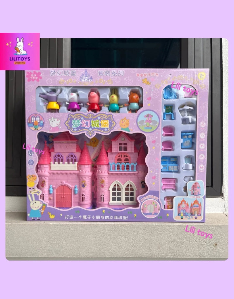 Dream House Happy Cozy pink castle set with lights and music