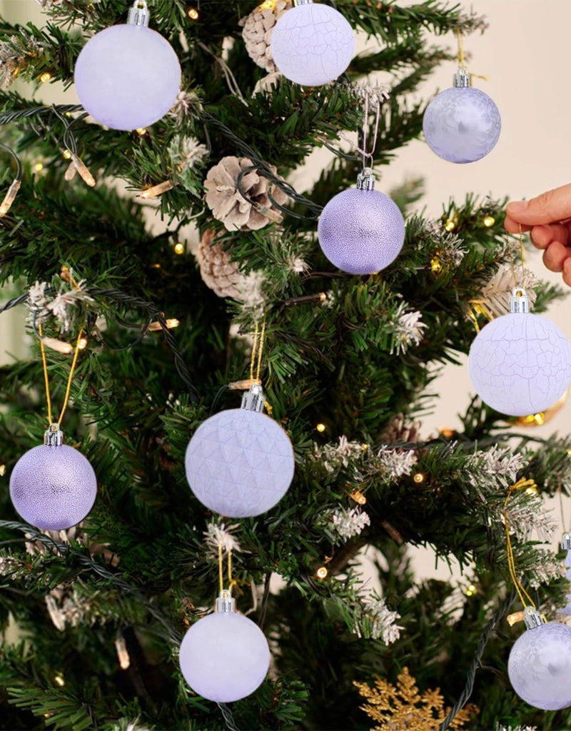 Christmas Balls Ornaments Xmas Tree Hanging Decorations Plastic Shatterproof 25 PCS