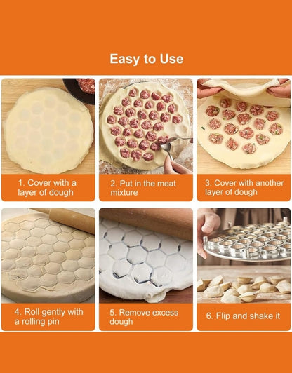 37 Holes Dumpling Mould Tools Maker Ravioli Aluminum