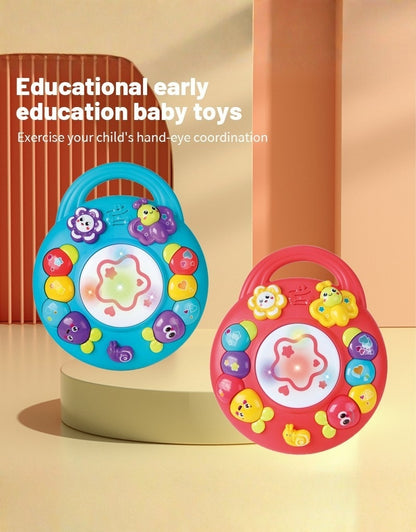 Baby Musical Hand Drum Toy with Lights and Sounds