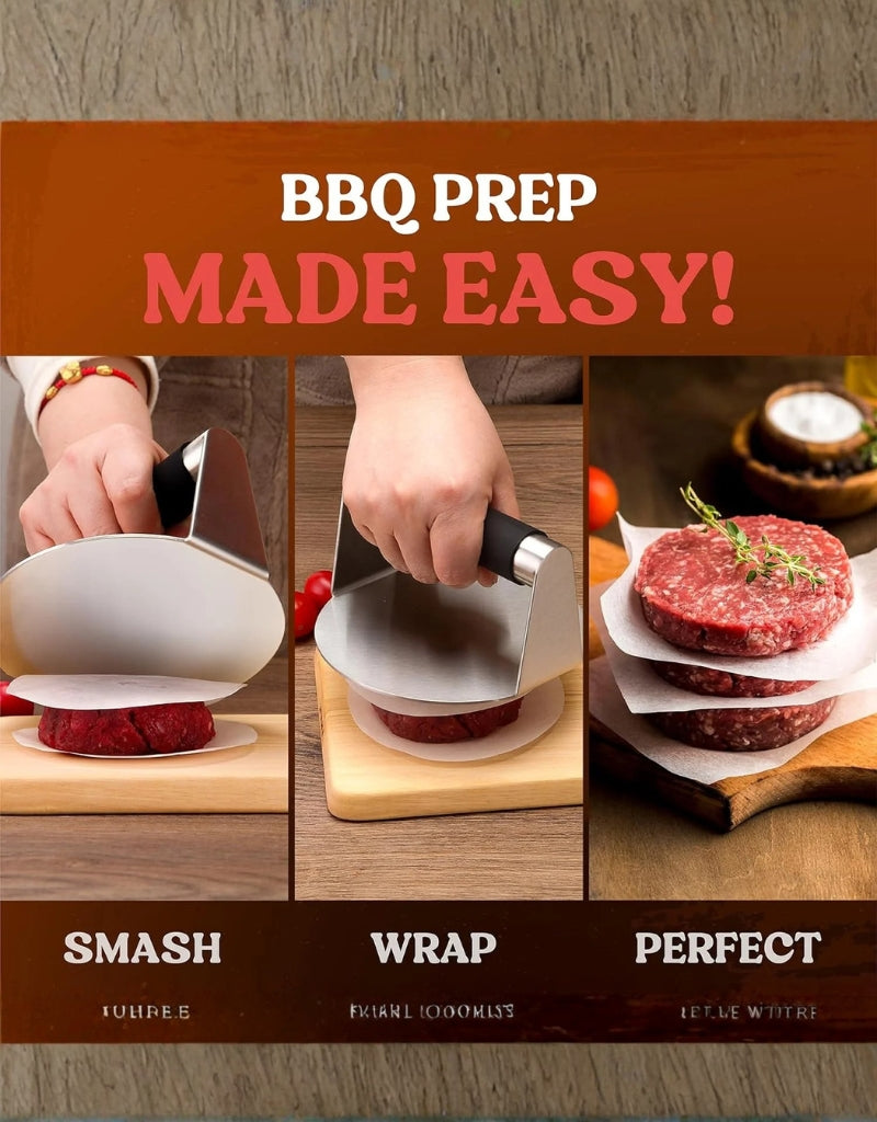 Stainless Steel Burger And Grill Press