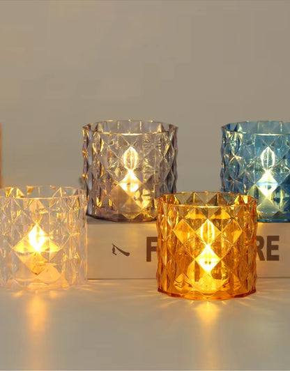 Light Plastic Led Electronic Candle Light Lamps