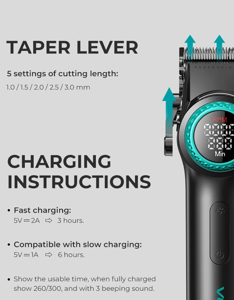 𝗩𝗚𝗥 001 Professional Hair Clippers for Men