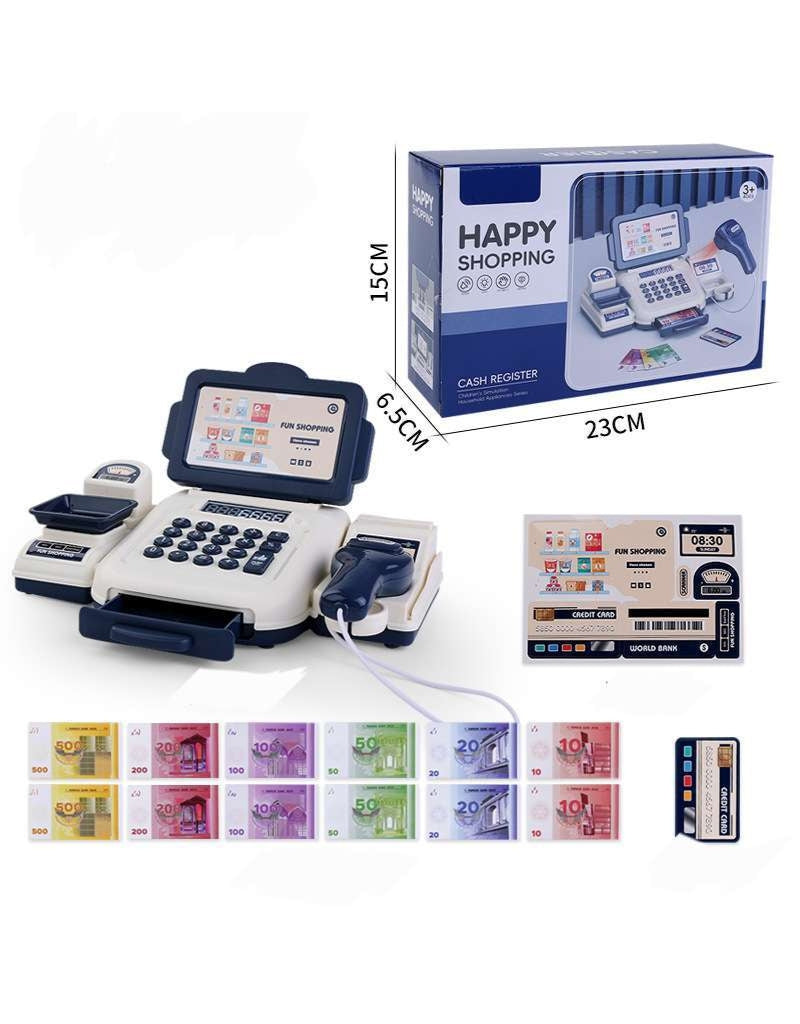 Kuromi Cash Register Toys with Calculator Pretend Play House