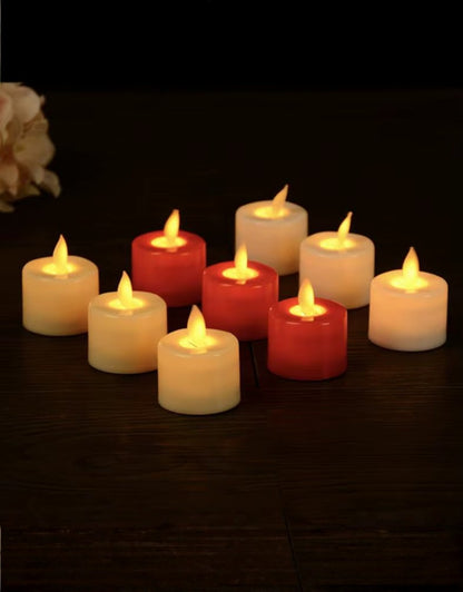 Light Red White And Creamy Swing Candle