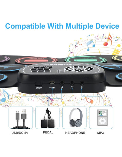 Roll Up Drum Kit 9 Drum Riffs