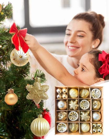 Set of 40 PCS Christmas Balls Decorations