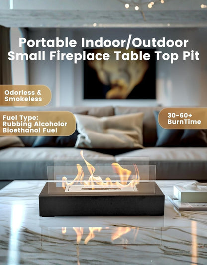 Bioethanol Fireplace Tabletop Indoor & Outdoor
