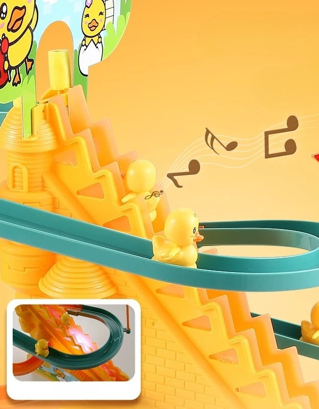 Automatic Stair Climbing Chickens with LED Lights and Music