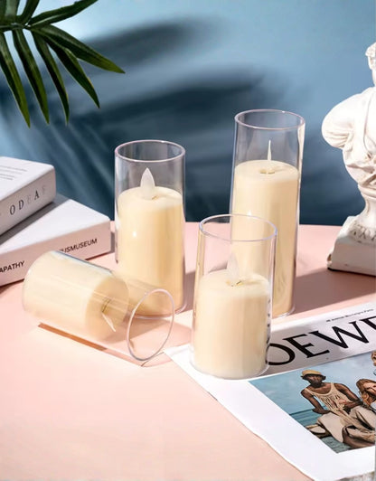 Wavy Flameless Flickering Candle Lights Battery Powered