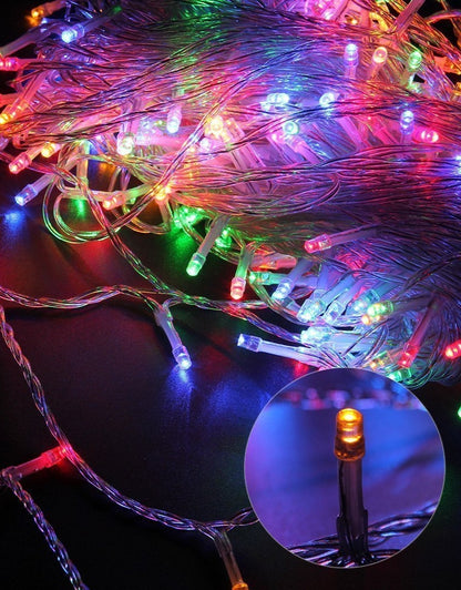 Light Up String RGB & Yellow Color Decorative Holiday Lights