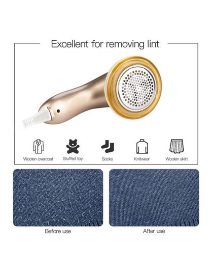 Electric Meramid Lint Remover ZL-201 Gold & Blue