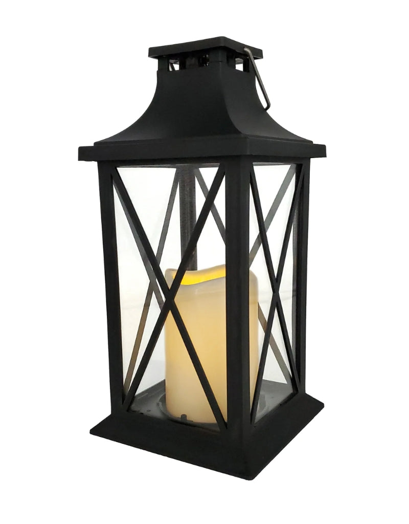 Ramadan Black Large Led Hanging Plastic Lantern Decoration