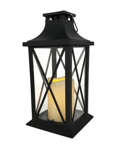 Ramadan Black Large Led Hanging Plastic Lantern Decoration