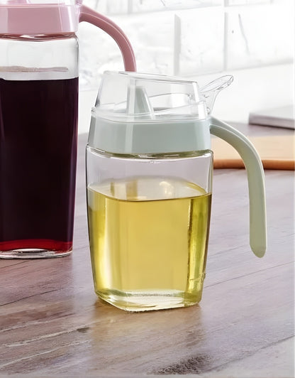 Kitchenware Elastic Lid Glass Oil Bottle 330 ML