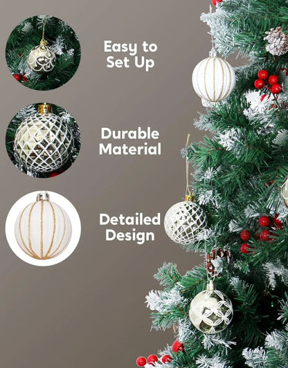 Plastic Balls Christmas Tree Hanging Decoration 30 PCS