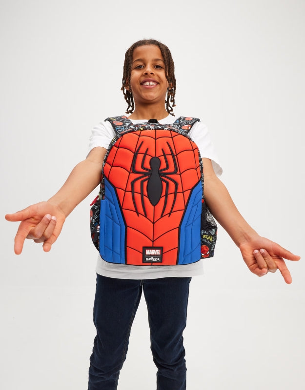 𝗦𝗺𝗶𝗴𝗴𝗹𝗲 Spider Man Junior Character Hoodie Backpack