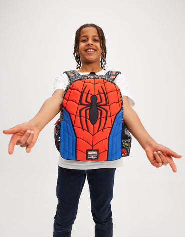 𝗦𝗺𝗶𝗴𝗴𝗹𝗲 Spider Man Junior Character Hoodie Backpack