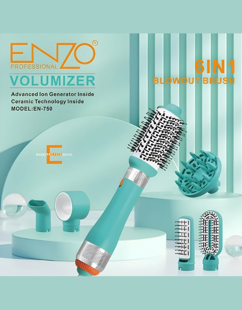 𝗘𝗻𝘇𝗼 Professional 6 in 1 Hair Styling Kit