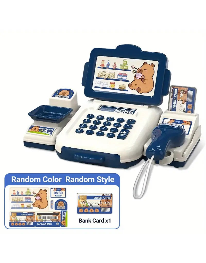 Kuromi Cash Register Toys with Calculator Pretend Play House