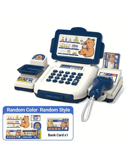 Kuromi Cash Register Toys with Calculator Pretend Play House