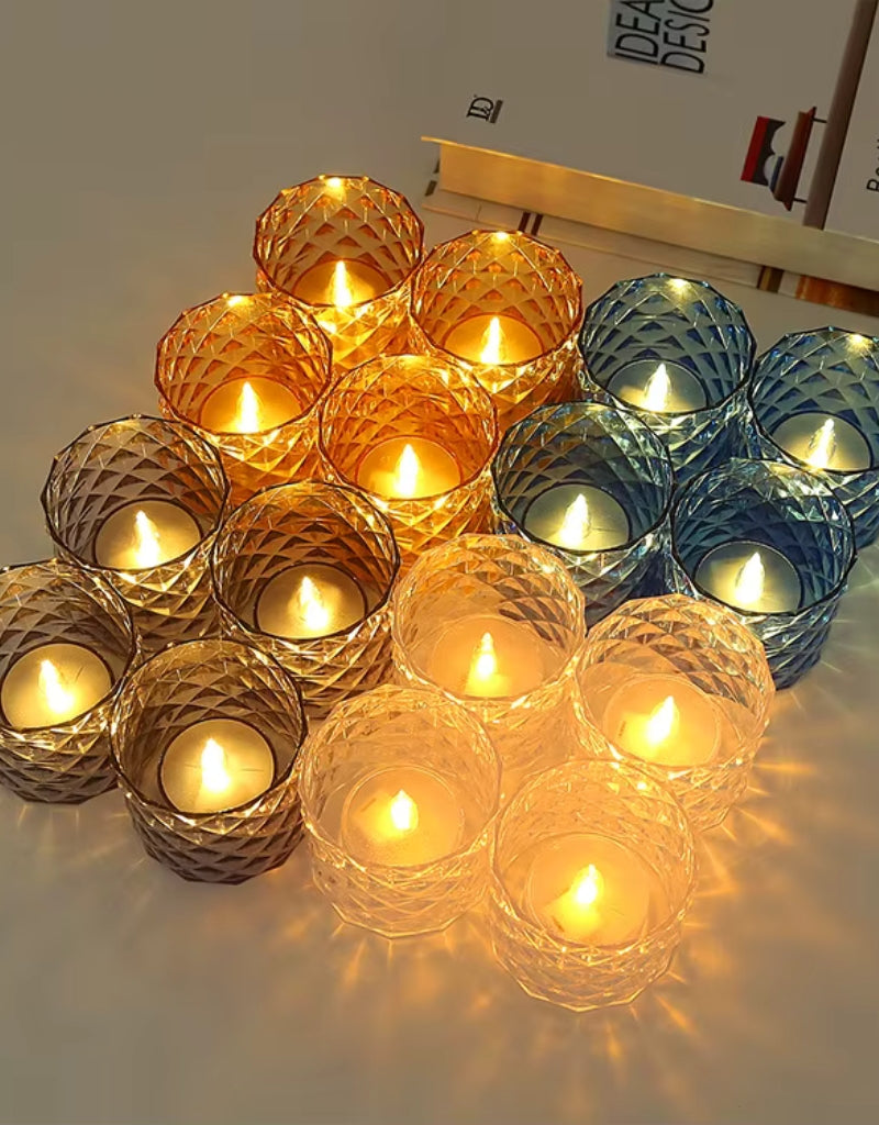 Light Plastic Led Electronic Candle Light Lamps