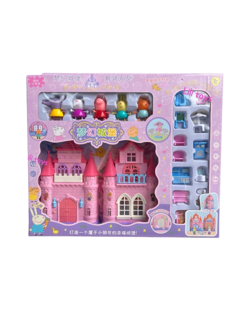 Dream House Happy Cozy pink castle set with lights and music