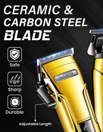 𝗩𝗚𝗥 Gradient Ribbon Base Charging Hair Care Combination Electric Shaver Rechargeable