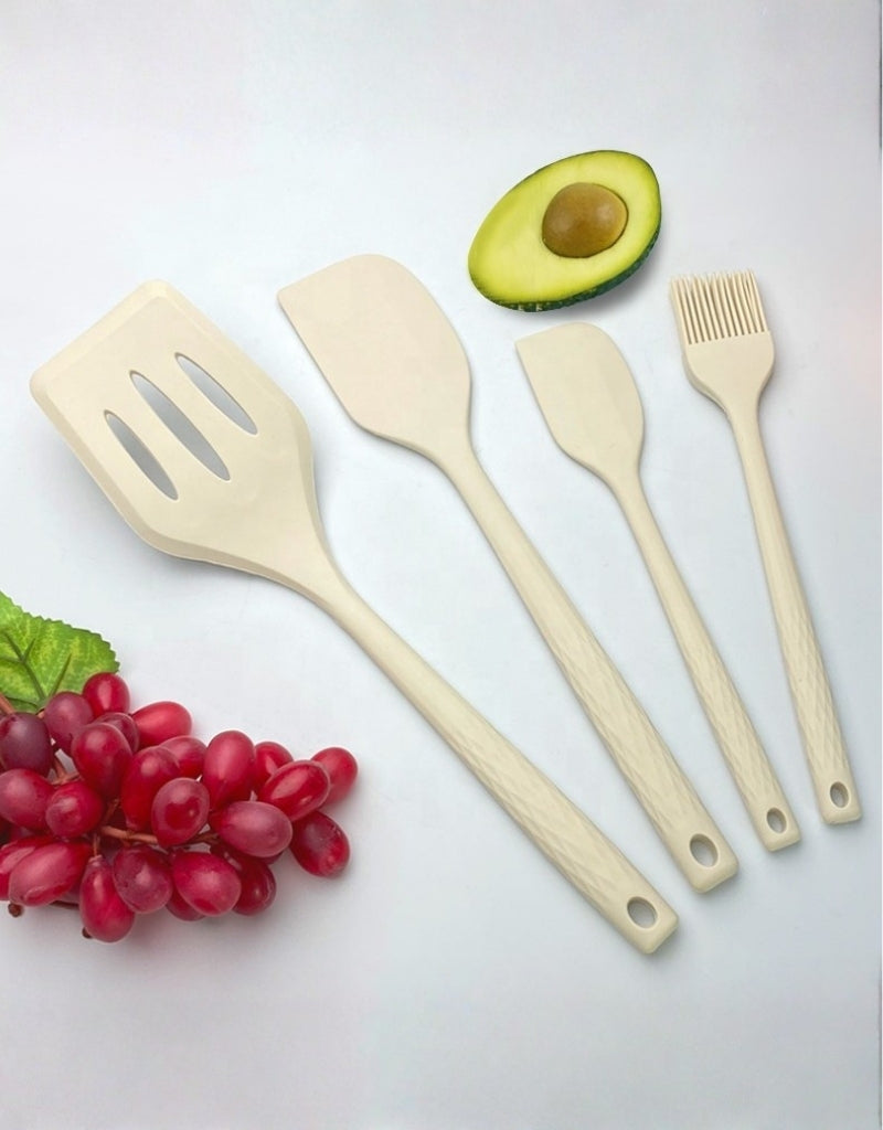 21 Pieces Silicone Kitchenware Utensil Set Pink Black & Grey