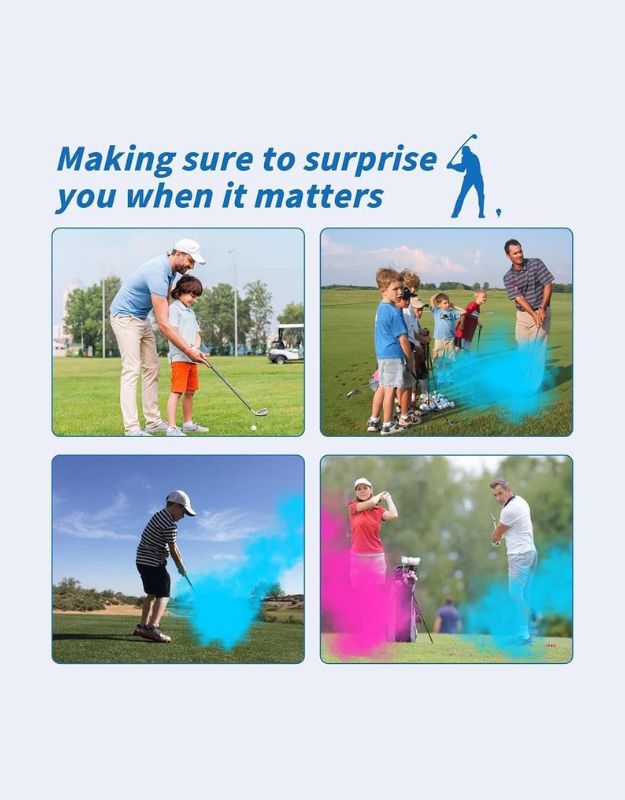 Gender Reveal 9.5x5.21x5.21 CM Golf Balls