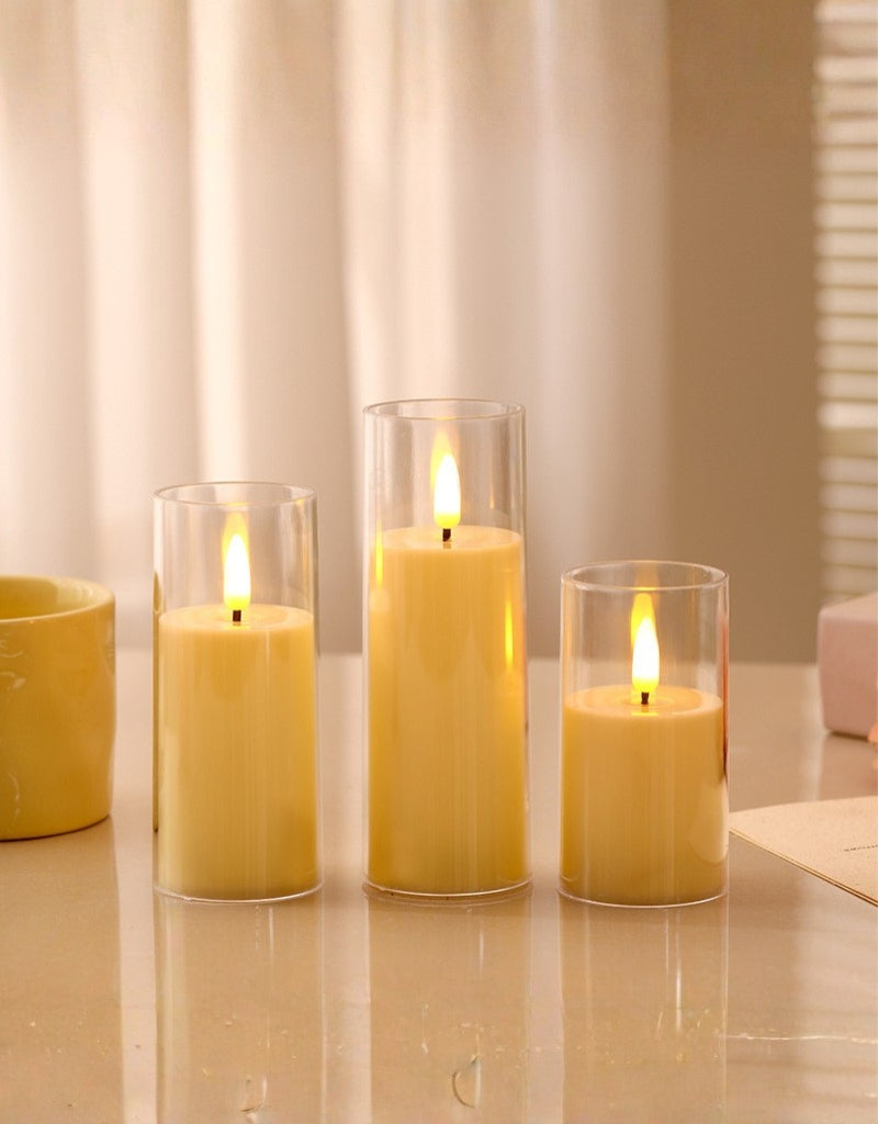 Bullet Flameless Flickering Candle Lights Battery Powered