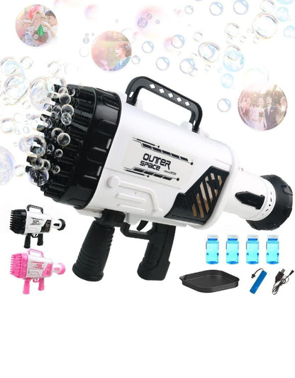 64 Hole Rocket Launcher Bubble Machine Gun For Kids