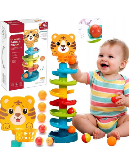 Bambibo Rolling Spiral Ball Tower 5 Levels