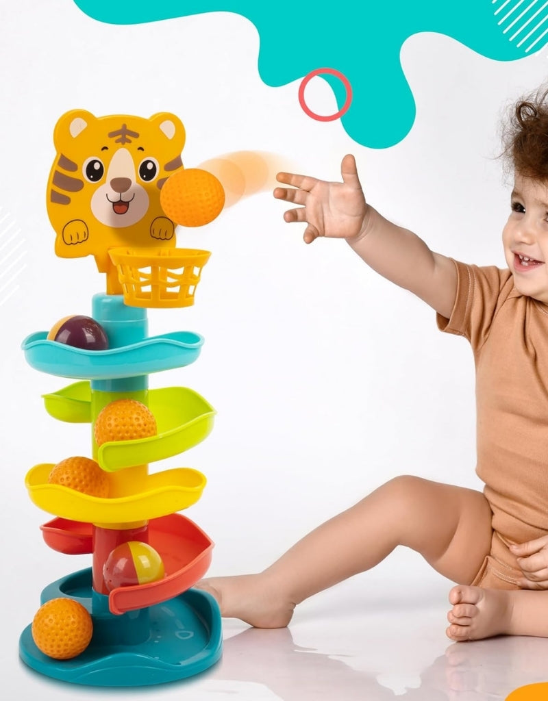 Bambibo Rolling Spiral Ball Tower 5 Levels