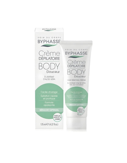 𝗕𝘆𝗽𝗵𝗮𝘀𝘀𝗲 Depilatory Cream With Aloe Vera Extract 125 ML