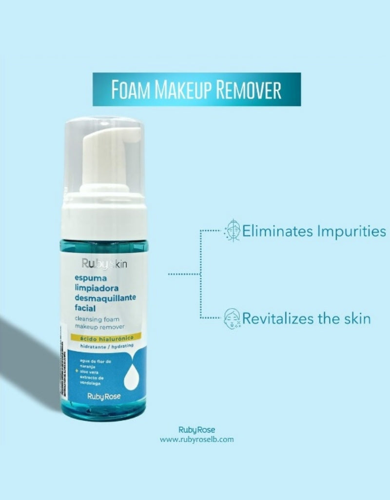 𝗥𝘂𝗯𝘆 𝗥𝗼𝘀𝗲 Cleansing Foam Makeup Remover 125 ML