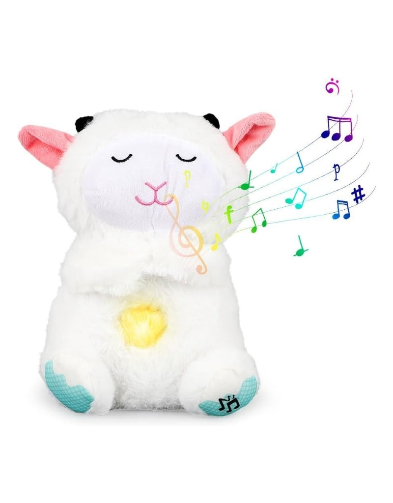 Cuddly Toy Slumber Sheep with Heartbeat