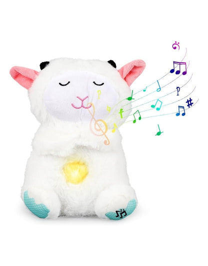Cuddly Toy Slumber Sheep with Heartbeat